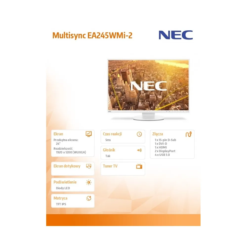 NEC MultiSync EA245WMi-2 60004488