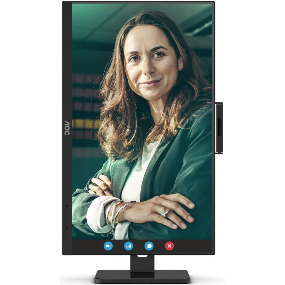 Monitor AOC 24P3QW - 23,8"/1920x1080 (Full HD)/100Hz/IPS/4 ms/pivot/kamera/Czarny