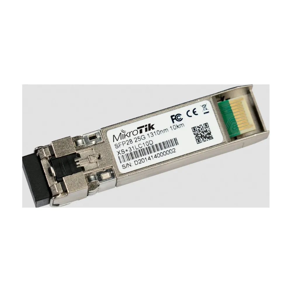 Moduł SFP MikroTik XS+31LC10D - jednomodowy, 1|10|25Gbps, długość fali 1310nm, zasięg 10km