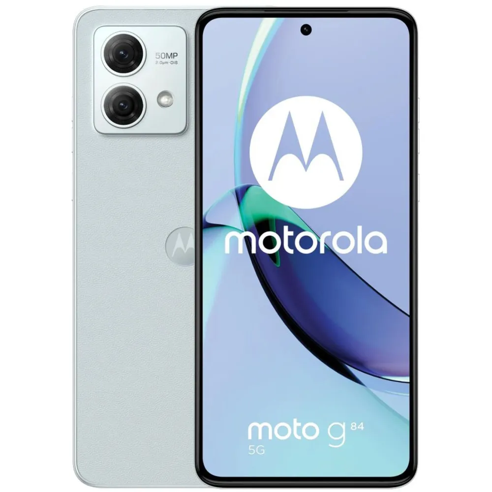 Smartfon Motorola Moto g84 PAYM0039PL, Snapdragon 695 5G, 6,5" 2400x1080, 256GB, 8GB, 5G, Błękitny, 50+16Mpix, Android, 2 lata C