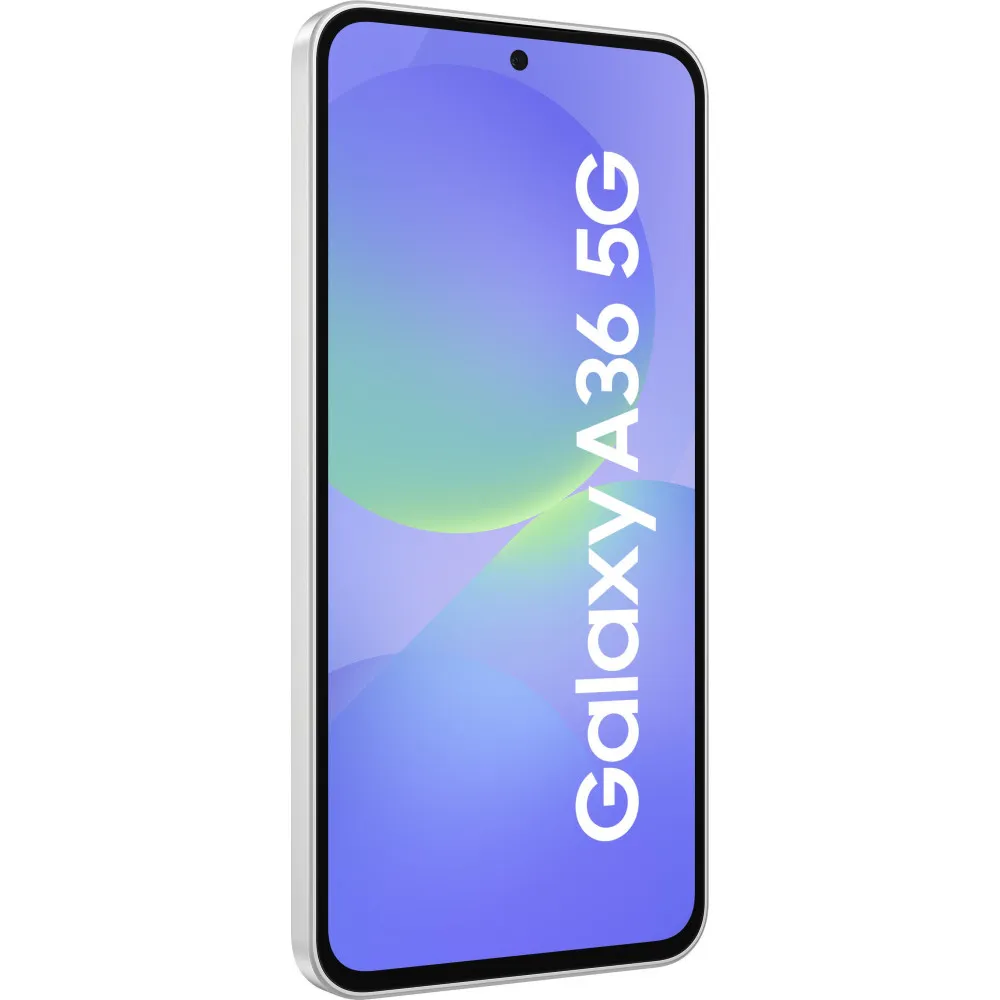 Smartfon Samsung Galaxy A36 SM-A366BZAGEUE - Snapdragon 6 Gen 3/6,7" 2340x1080/256GB/RAM 8GB/5G/Biały/50+8Mpix/Android/2CI - zdjęcie