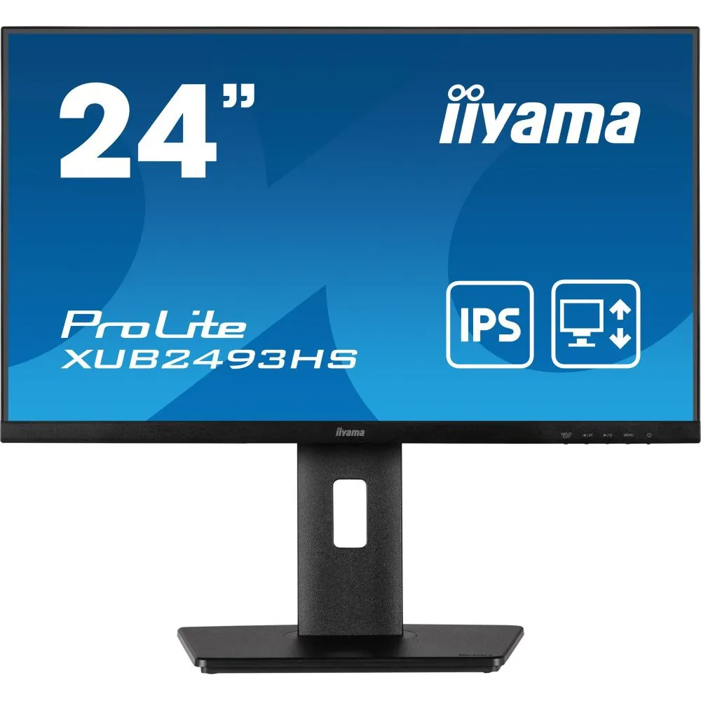 Monitor iiyama ProLite XUB2493HS-B5, 23,8", 1920x1080 (FHD), 75Hz, IPS, 4 ms, pivot, Czarny | Sklep ITnes.pl, IT for BUSINESS