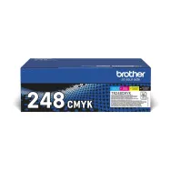 Toner Brother TN-248 Black Cyan Magenta Yellow TN248VAL - Oryginał, 1000 stron