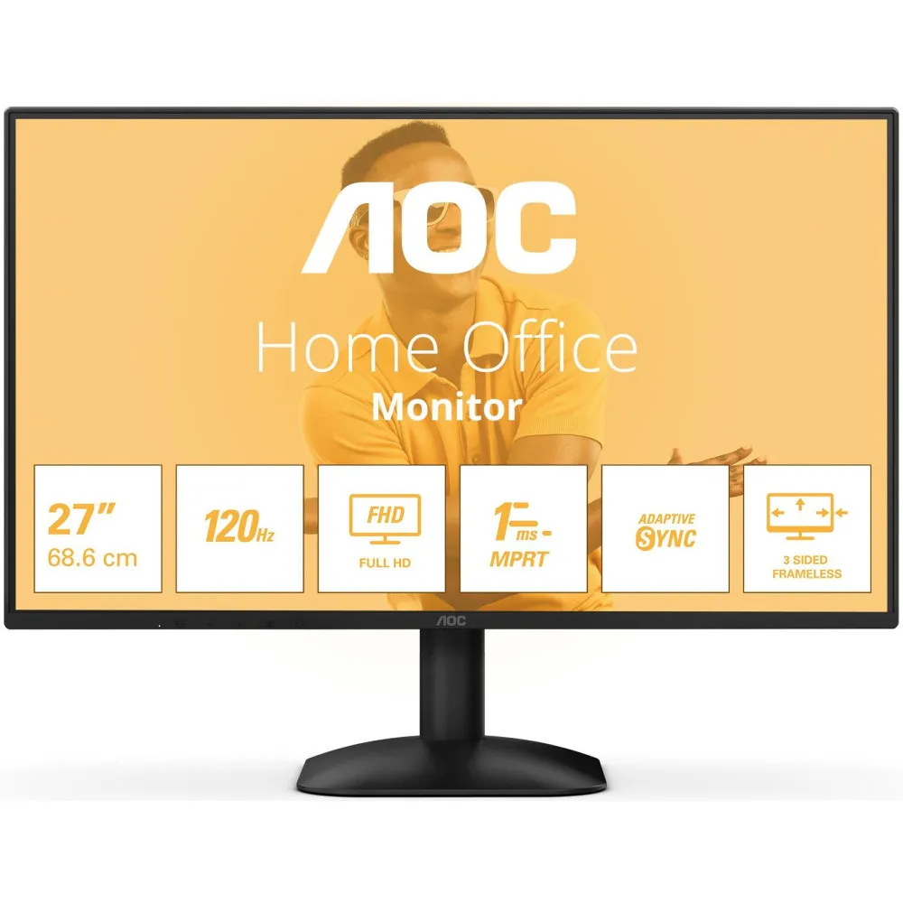 Monitor AOC 27B31H, 27", 1920x1080 (FHD), 120Hz, IPS, 4 ms, Czarny | Sklep ITnes.pl, IT for BUSINESS Monitor AOC 27B31H, 27", 1920x1080 (FHD), 120Hz, IPS, 4 ms, Czarny | Sklep ITnes.pl, IT for BUSINESS