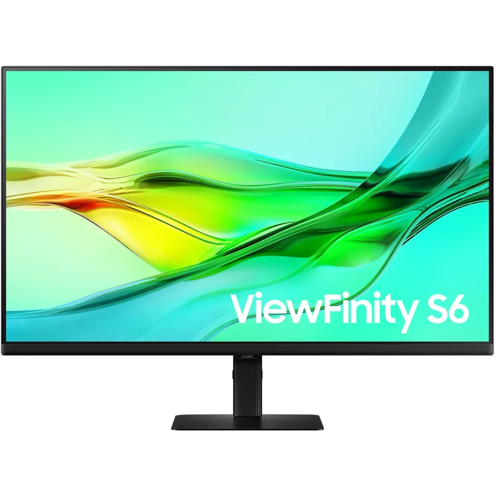 Monitor Samsung ViewFinity S6 S60UD LS32D600UAUXEN, 32", 2560x1440 (QHD), 100Hz, IPS, FreeSync, HDR, 5 ms, pivot, USB-C, Czarny 