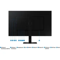 Monitor Samsung ViewFinity S6 S60UD LS32D600UAUXEN, 32", 2560x1440 (QHD), 100Hz, IPS, FreeSync, HDR, 5 ms, pivot, USB-C, Czarny 