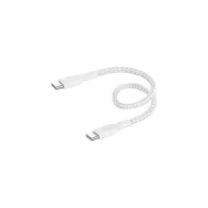 Kabel Belkin Braided USB-C do USB-C CAB004BT0MWH, 15 cm, USB 2.0, 60W, Biały, Przewód w oplocie | Sklep ITnes.pl, IT for BUSINES