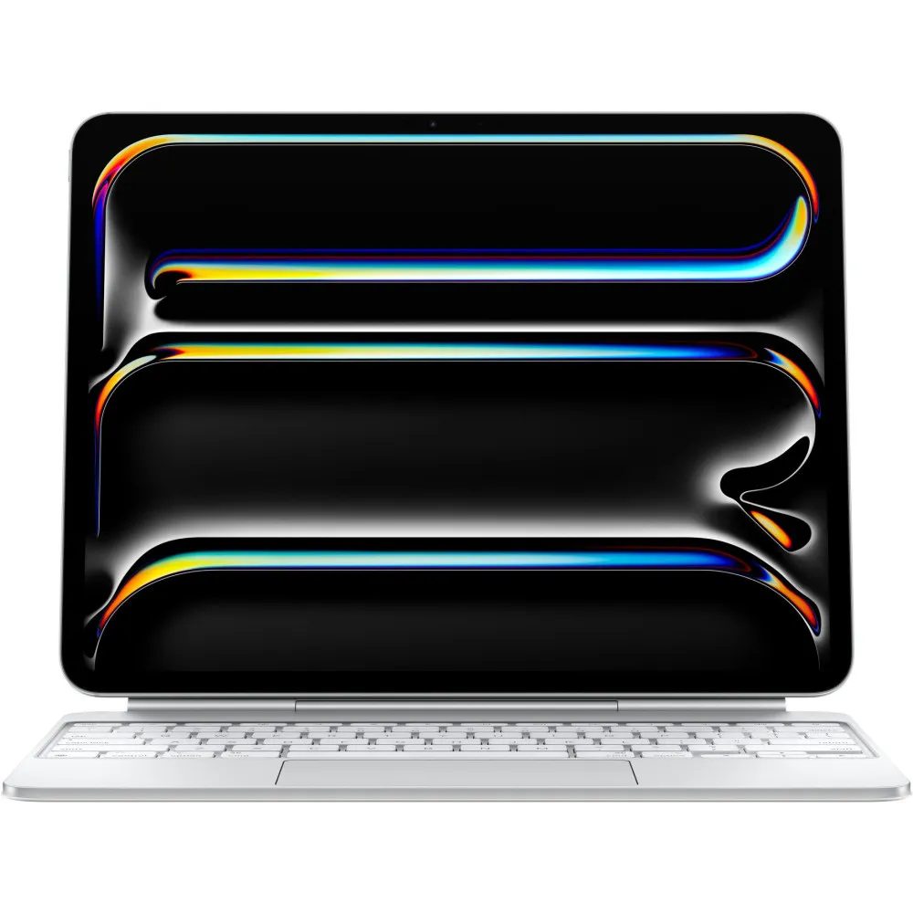 Klawiatura Apple Magic Keyboard MWR43LB/A - do iPada Pro 13 cali (M4), angielski (USA), Biała Klawiatura Apple Magic Keyboard MWR43LB/A - do iPada Pro 13 cali (M4), angielski (USA), Biała