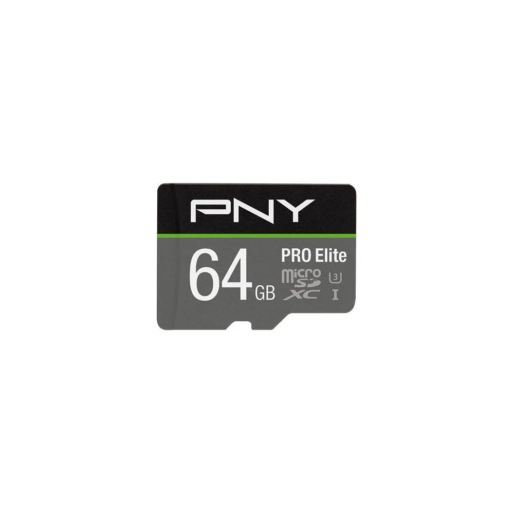 Karta pamięci PNY PRO Elite MicroSDXC 64 GB Class 10 P-SDU64GV31100PRO-GE - Szara, Czarna | Sklep ITnes.pl - IT for BUSINESS