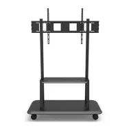 Stojak podłogowy mobilny na monitor Techly LCD/LED/Plazma 55-120" 105582 - 150 kg/1 pólka/Czarny | Sklep ITnes.pl - IT for BUSIN