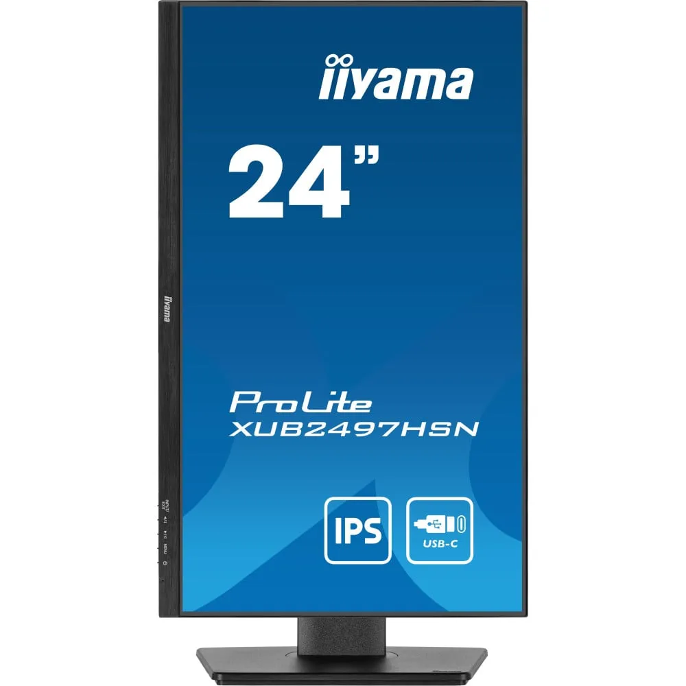 Zdjęcie produktu Monitor iiyama ProLite XUB2497HSN-B2 - 23,8"/1920x1080 (Full HD)/100Hz/IPS/1 ms/pivot/USB-C/Czarny