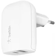 Ładowarka Belkin 1x USB-A, 1x USB-C WCB007VFWH - Biała | Sklep ITnes.p