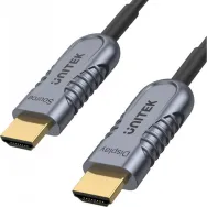 Kabel optyczny Unitek HDMI 2.1 AOC 8K 120Hz C11036DGY, 100 m, Kolor srebrny, Czarny | Sklep ITnes.pl, IT for BUSINESS