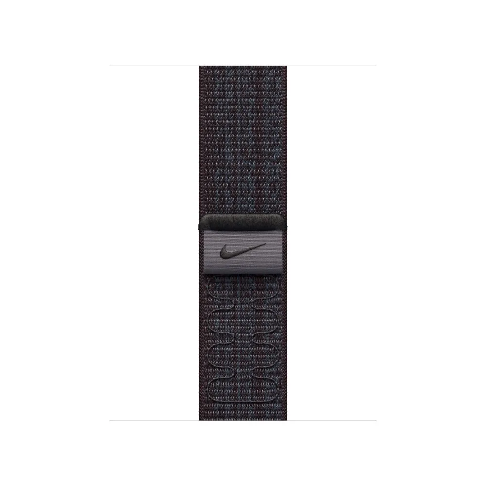Opaska sportowa Nike Apple Watch Sport Band Regular MUJV3ZM/A - 41 mm, Czarna, Niebieska Opaska sportowa Nike Apple Watch Sport Band Regular MUJV3ZM/A - 41 mm, Czarna, Niebieska