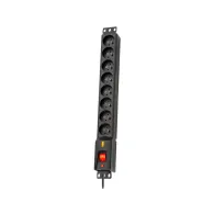 Listwa zasilająca Lestar LXARM 810 3L PDU 1966004437 - 8 gniazd, 1,5m, Czarna | Sklep ITnes.pl - IT for BUSINESS
