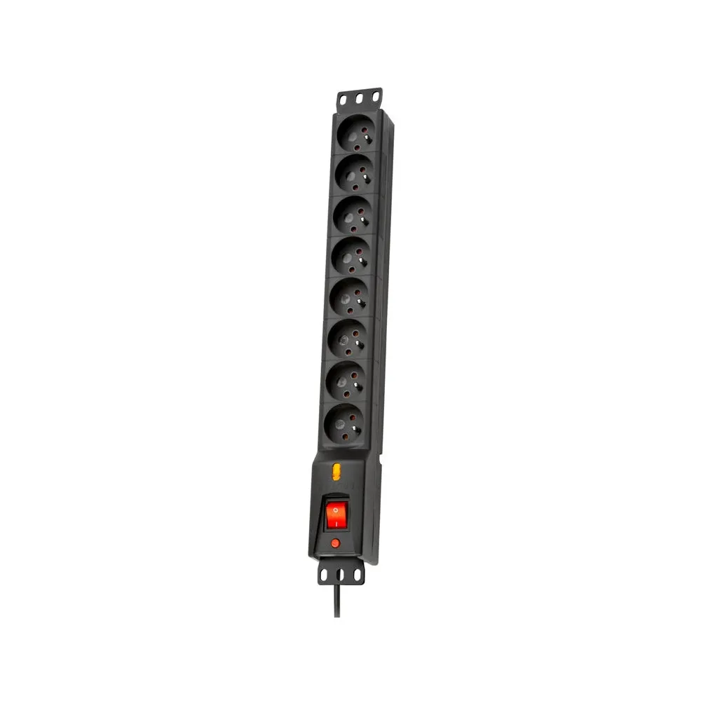 Listwa zasilająca Lestar LXARM 810 3L PDU 1966004437 - 8 gniazd, 1,5m, Czarna | Sklep ITnes.pl - IT for BUSINESS