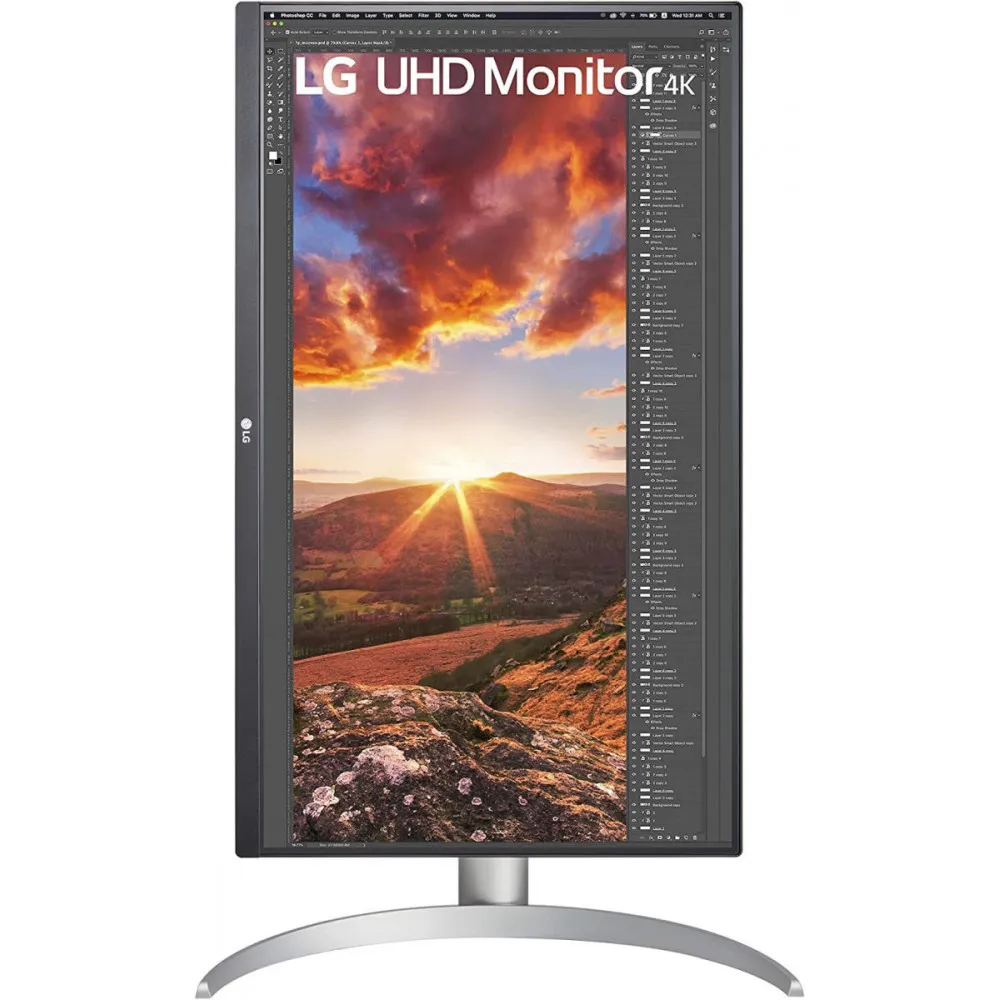 Monitor LG 27UP850N-W - 27"/3840x2160 (4K)/60Hz/IPS/HDR/5 ms/pivot/USB-C/Biały - zdjęcie