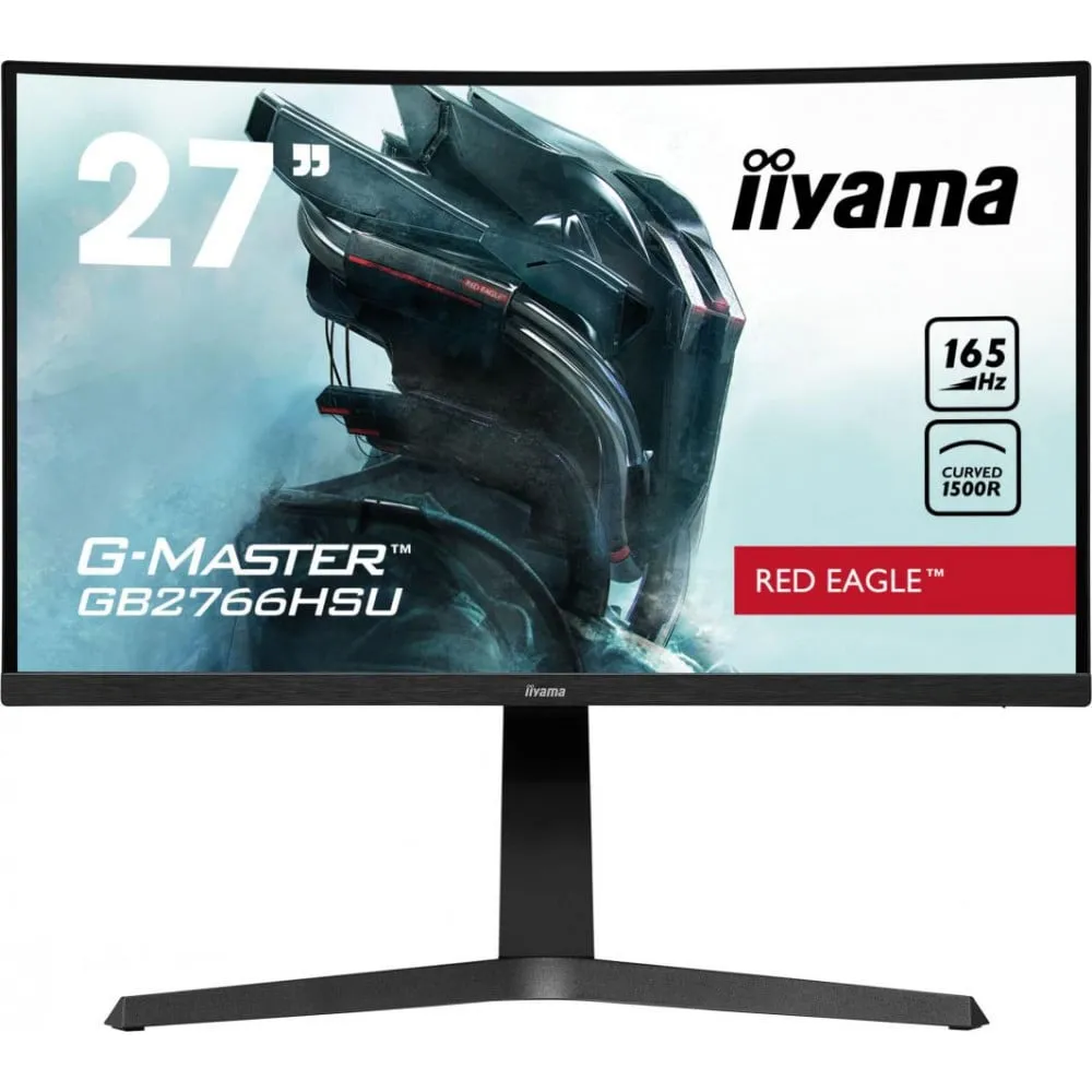 Monitor iiyama G-MASTERGB2766HSU-B1, 27", 1920x1080 (FHD), 165Hz, zakrzywiony, VA, FreeSync, HDR, 1 ms, Czarny | Sklep ITnes.pl,