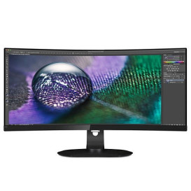 Monitor Philips 349P7FUBEB/00 - 34"/3440x1440 (UWQHD)/60Hz/21:9/zakrzywiony/MVA/FreeSync/4 ms/USB-C/Czarno-srebrny