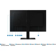 Monitor Samsung ViewFinity S6 S60UD LS24D600UAUXEN, 24", 2560x1440 (QHD), 100Hz, IPS, FreeSync, HDR, 5 ms, pivot, USB-C, Czarny 
