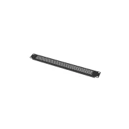 Zaślepka do szaf 19" Lanberg AK-1411-B - 1U, czarna, perforowana