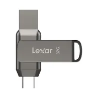 Pendrive Lexar 32GB JumpDrive Dual Drive D400 LJDD400032G-BNQNG - USB 3.1, 100MB|s, Szary