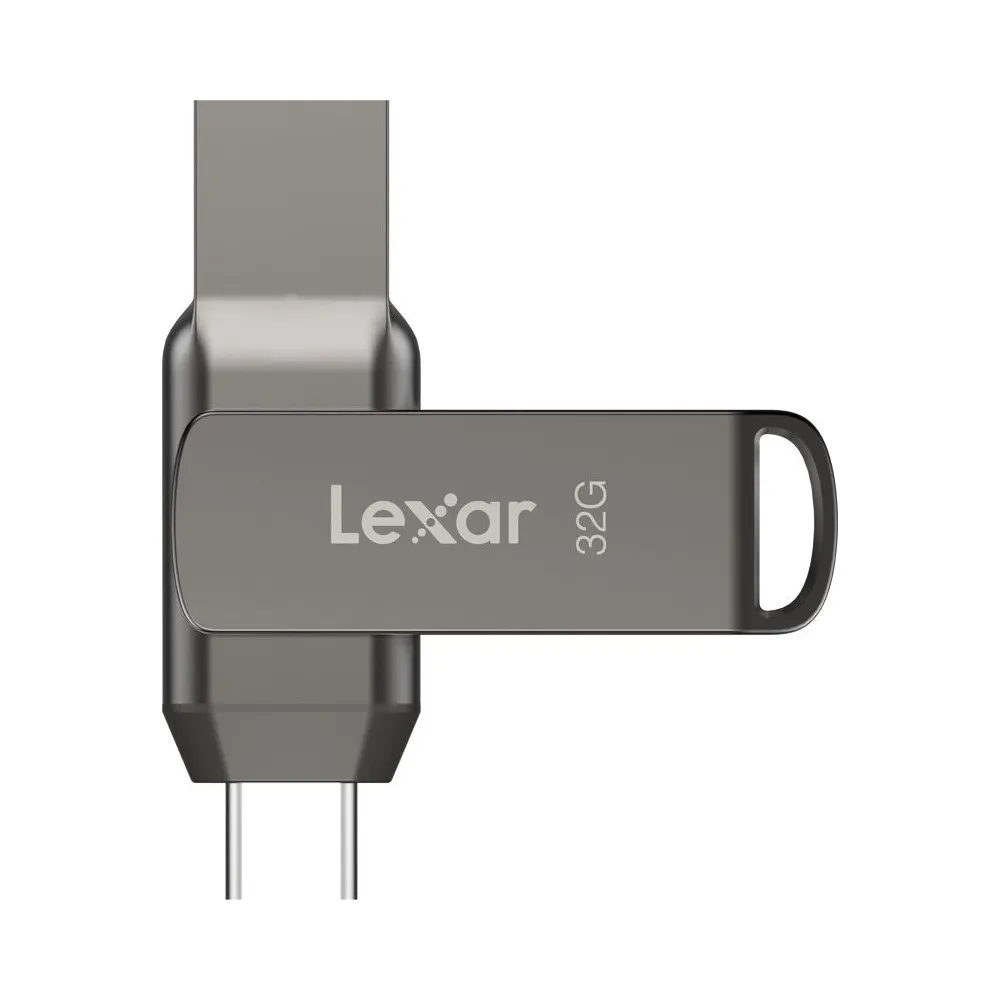 Pendrive Lexar 32GB JumpDrive Dual Drive D400 LJDD400032G-BNQNG - USB 3.1, 100MB|s, Szary Pendrive Lexar 32GB JumpDrive Dual Drive D400 LJDD400032G-BNQNG - USB 3.1, 100MB|s, Szary