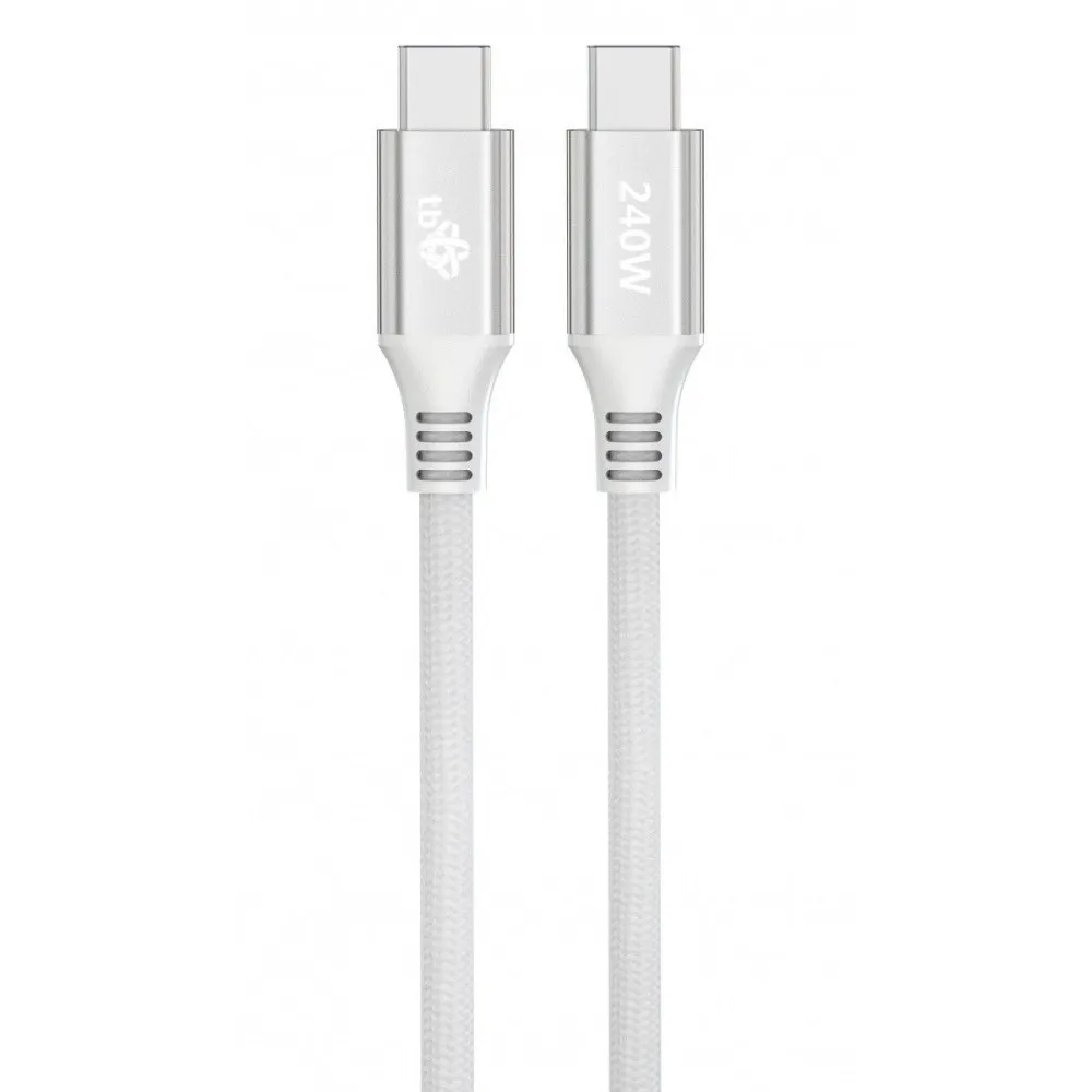 KabelTB USB-C do USB-C AKTBXKUCCOSI10W, 1m, 240W, USB 2.0, Biały | Sklep ITnes.pl, IT for BUSINESS