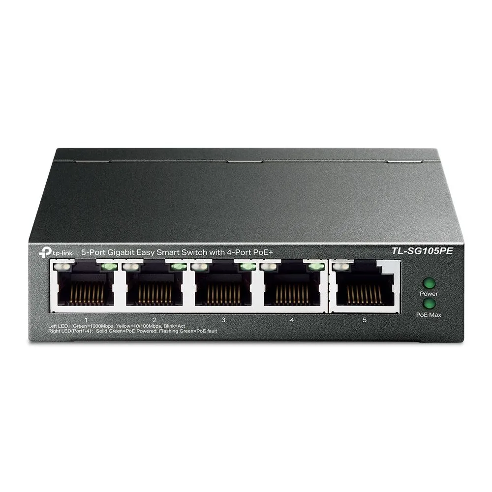 Switch zarządzalny TP-Link TL-SG105PE, 5x 10|100|1000Mbps, Easy Smart, POE+ 65W | Sklep ITnes.pl, IT for BUSINESS