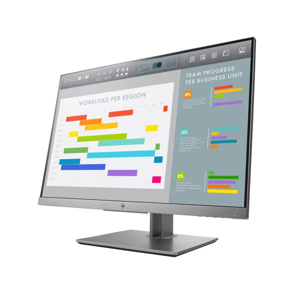 Monitor HP EliteDisplay E243i 1FH49AA - 24"/1920x1200 (WUXGA)/60Hz/16:10/IPS/5 ms/pivot/Czarno-srebrny