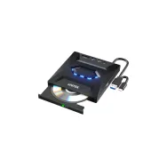Napęd optyczny zewnętrzny Unitek 5-in-1 External Optical Drive with USB Hub T1037A01 - Czarny