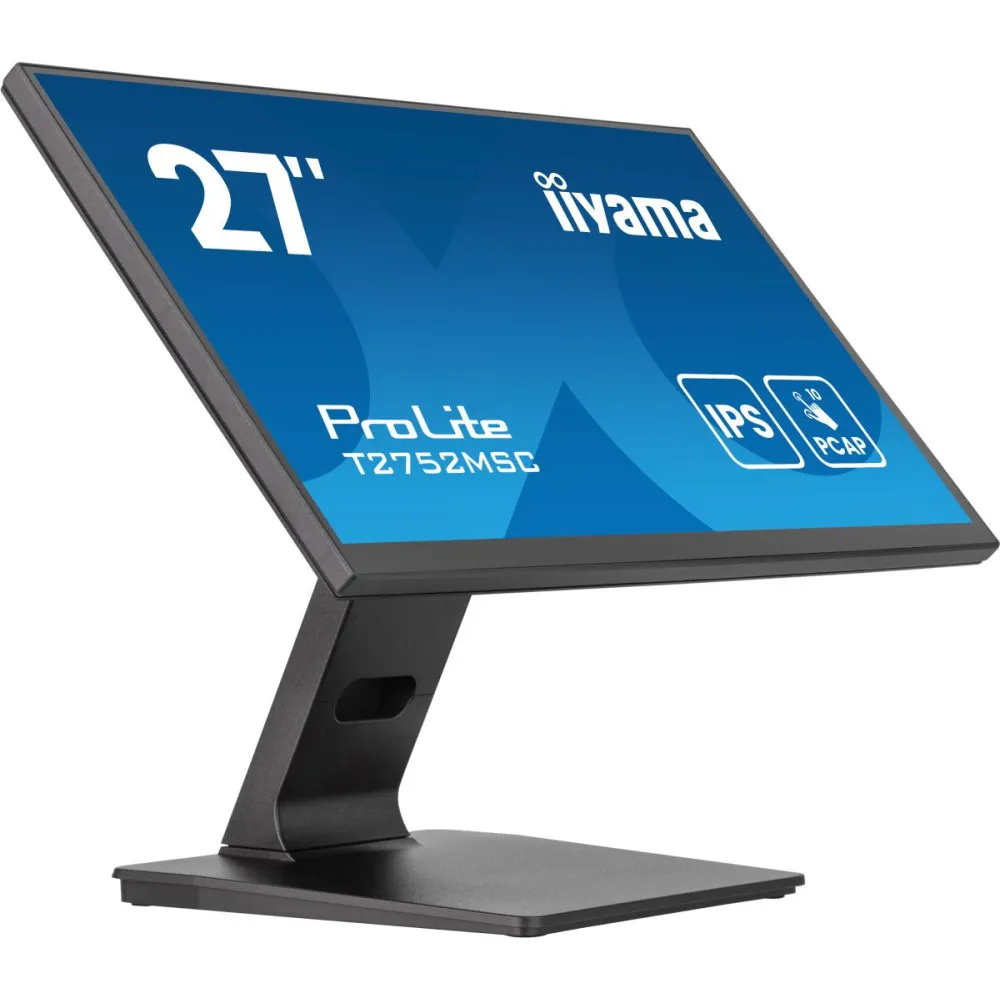 Monitor iiyama ProLite T2752MSC-B1AG - 27"/1920x1080 (Full HD)/100Hz/IPS/5 ms/dotykowy/Czarny
