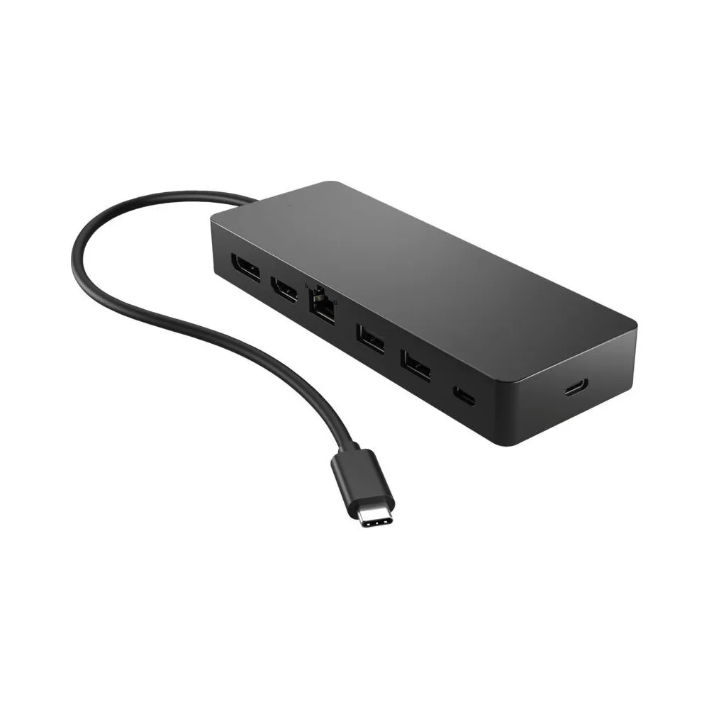 Replikator portów HP Universal USB-C Multiport Hub 50H55UT - 1xHDMI 2.0/1xDisplayPort 1.2/2 x USB-A/1xUSB-C/1xRJ-45/Czarny