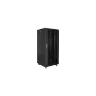 Szafa rack 19" 27U Lanberg FF01-6627-12B, 600 x 600 x 1381 mm, drzwi szklane | Sklep ITnes.pl, IT for BUSINESS
