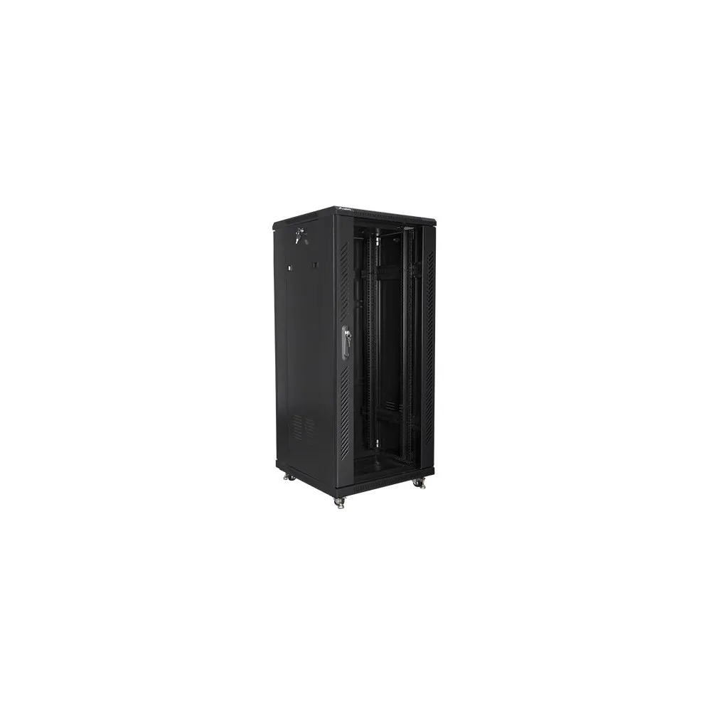Szafa rack 19" 27U Lanberg FF01-6627-12B, 600 x 600 x 1381 mm, drzwi szklane | Sklep ITnes.pl, IT for BUSINESS Szafa rack 19" 27U Lanberg FF01-6627-12B, 600 x 600 x 1381 mm, drzwi szklane | Sklep ITnes.pl, IT for BUSINESS