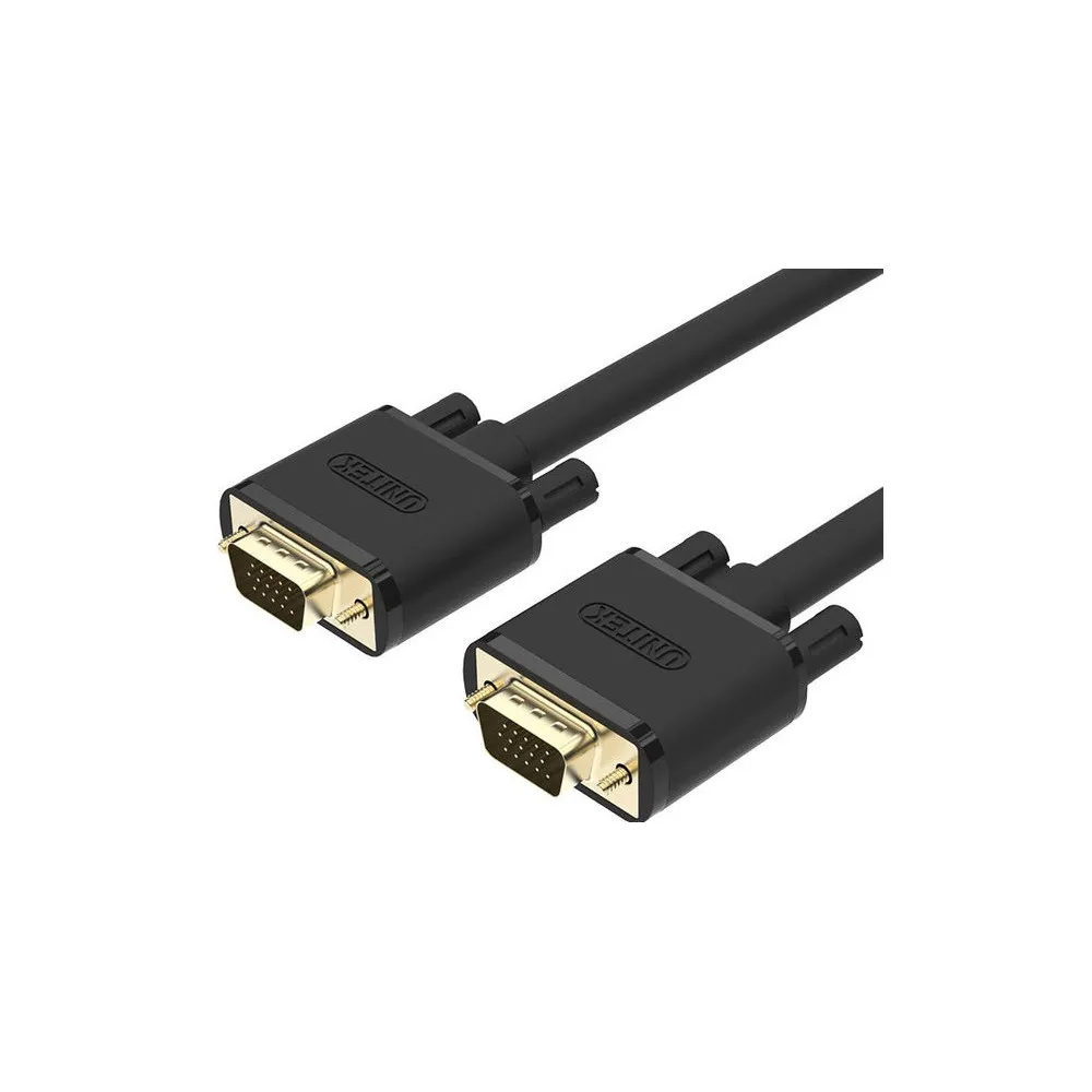 Kabel Unitek Premium VGA HD15 M/M Y-C505G, 5 m, Czarny | Sklep ITnes.pl, IT for BUSINESS