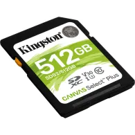 Karta pamięci Kingston SD 512GB Canvas Select Plus 100R Class 10 UHS-I SDS2/512GB - Czarna | Sklep ITnes.pl - IT for BUSINESS