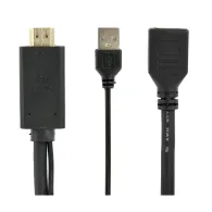 Aktywny adapter Gembird HDMI do DisplayPort A-HDMIM-DPF-01, 10 cm, 4K 30 Hz, zasilanie USB-A, Czarny | Sklep ITnes.pl, IT for BU