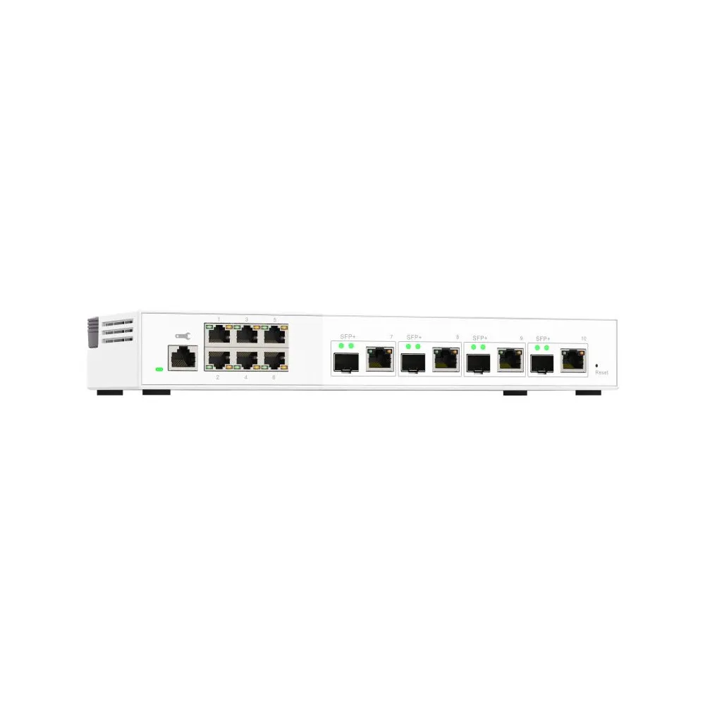 Switch zarządzalny QNAP QSW-M2106-4C, Desktop, 6 x 2,5Gbps, 4 x 10Gbps SFP+|1 x RJ45 | Sklep ITnes.pl, IT for BUSINESS Switch zarządzalny QNAP QSW-M2106-4C, Desktop, 6 x 2,5Gbps, 4 x 10Gbps SFP+|1 x RJ45 | Sklep ITnes.pl, IT for BUSINESS