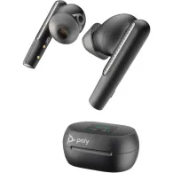 Słuchawki bezprzewodowe Poly Voyager Free 60+ UC M Carbon Black Earbuds +BT700 USB-A Adapter +Touchscreen Charge Case 7Y8G9AA