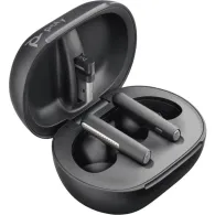 Słuchawki bezprzewodowe Poly Voyager Free 60+ UC M Carbon Black Earbuds +BT700 USB-A Adapter +Touchscreen Charge Case 7Y8G9AA