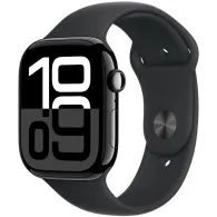 Smartwatch Apple Watch 10 MWX63ET/A - 42 mm, GPS + Cellular, aluminium w kolorze onyksu z paskiem sportowym czarnym, S/M