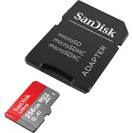 Karta pamięci SanDisk Ultra microSDXC 256GB 150MB/s + adapter SDSQUAC-256G-GN6MA - Szara, Czarowna | Sklep ITnes.pl - IT for BUS