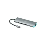 Stacja dokująca i-tec Metal Nano USB-C + Power Delivery 100W C31NANODOCKLANPD, Kolor srebrny, Niebieska | Sklep ITnes.pl, IT for