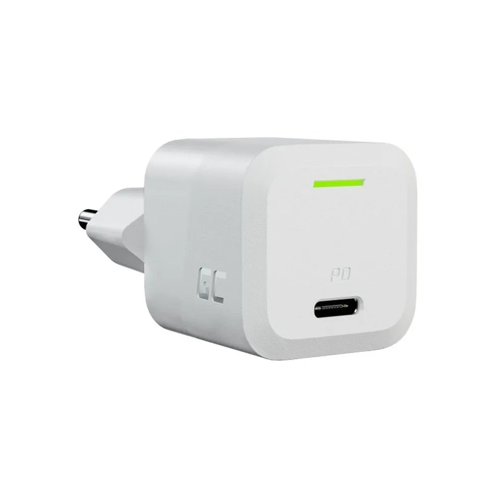 Ładowarka sieciowa Green Cell 1x USB-C CHARGC06W - Biała