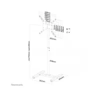 Uchwyt podłogowy do monitorów Neomounts by Newstar Flat Screen Floor Stand NS-FS100BLACK - Wysokość 75-124 cm, Czarny