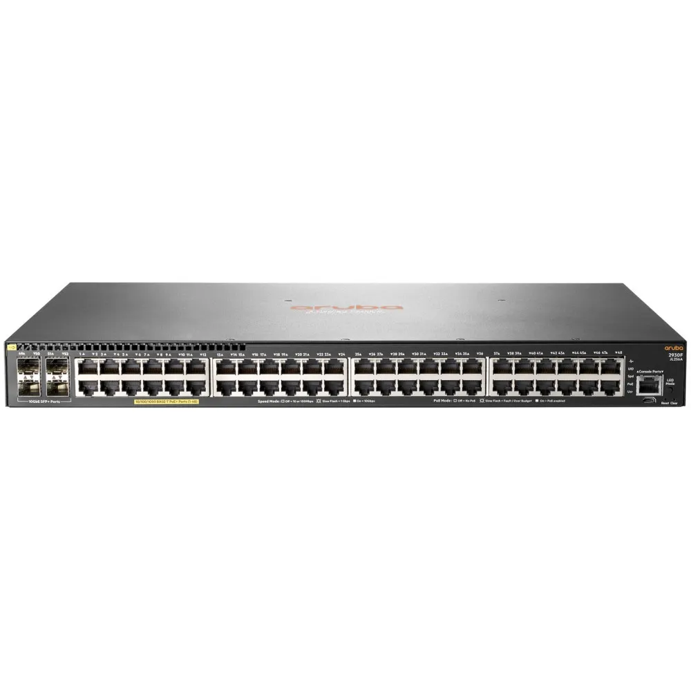 Switch zarządzalny HPE Aruba 2930F JL256A, 48x 100|1000Mbps RJ45, 4x 1|10Gbps SFP+, POE+ 370W | Sklep ITnes.pl, IT for BUSINESS