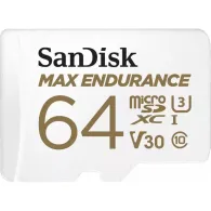 Karta SanDisk Max Endurance MicroSDXC 64 GB Class 10 UHS-I/U3 V30 SDSQQVR-064G-GN6IA - Biała | Sklep ITnes.pl - IT for BUSINESS