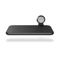 Ładowarka bezprzewodowa Zens Aluminium 4w1 ZEDC14B/00 - do dwóch urządzeń, USB oraz Apple Watch, Czarna