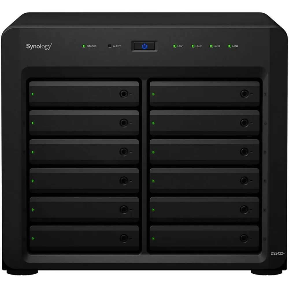 Serwer NAS Synology Desktop Plus DS2422CWR, Tower, Ryzen V1500B, 32GB RAM, 36TB, 12 wnęk, hot-swap, 3 lata Carry-in | Sklep ITne